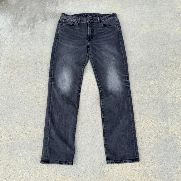 American Eagle Outfitters Other - American Eagle Jeans Men Black 33x32 Straight Next Level Flex Stretch Denim